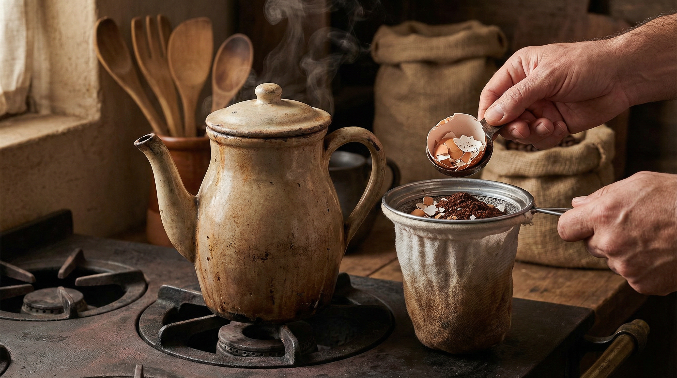 Hero image for Eggshells in Coffee.