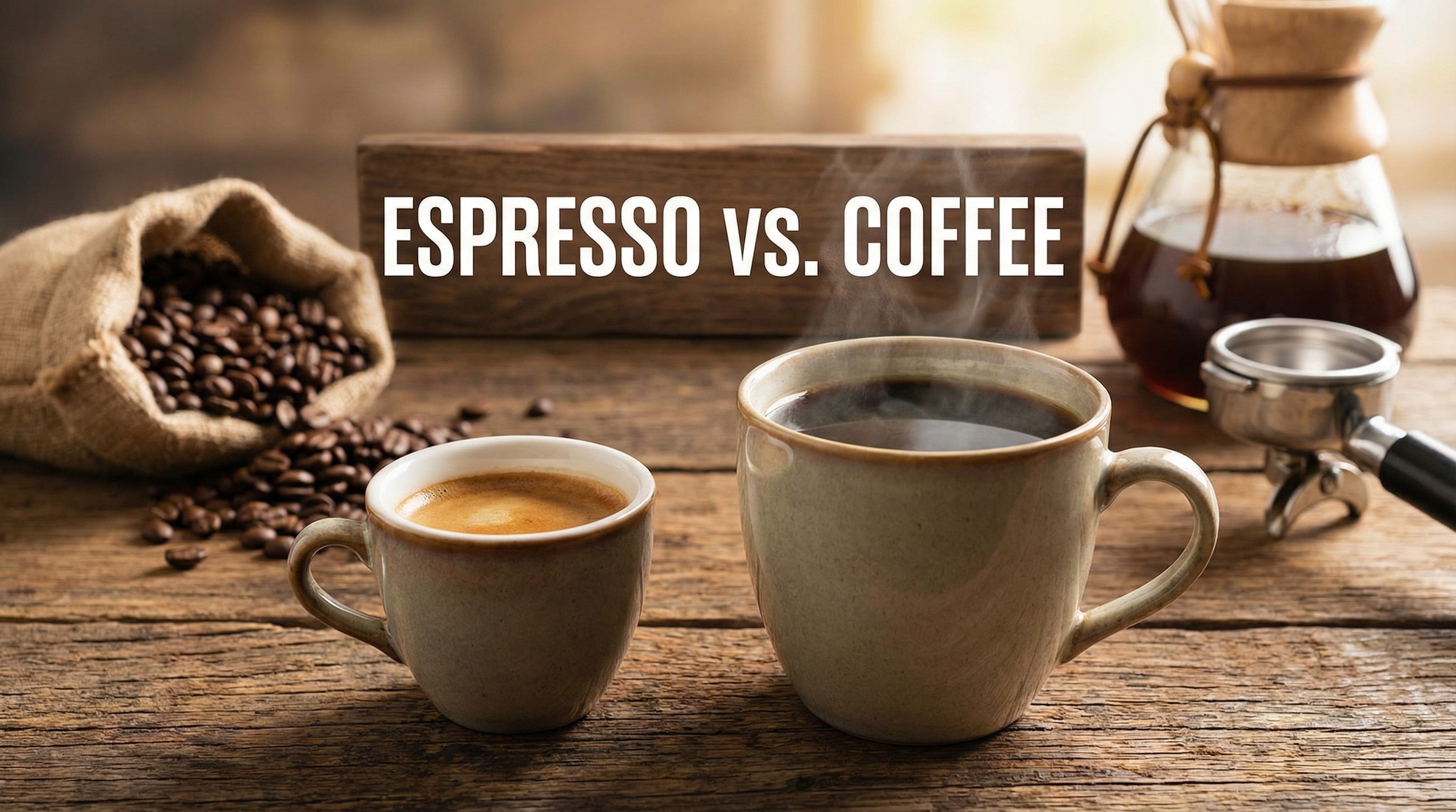 Hero image for Espresso vs Coffee.